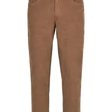 Вельветовые брюки с нашивкой-логотипом