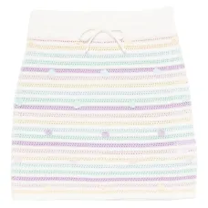 Полосатая юбка с цветочными украшениями