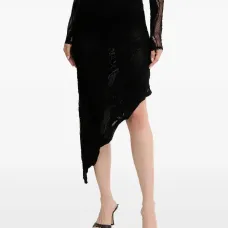 Кружевная юбка асимметричного кроя