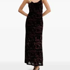 Макси-платье с цветочным узором