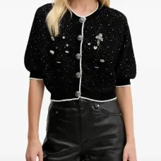 Кардиган, украшенный заклёпками Кардиган, украшенный заклёпками