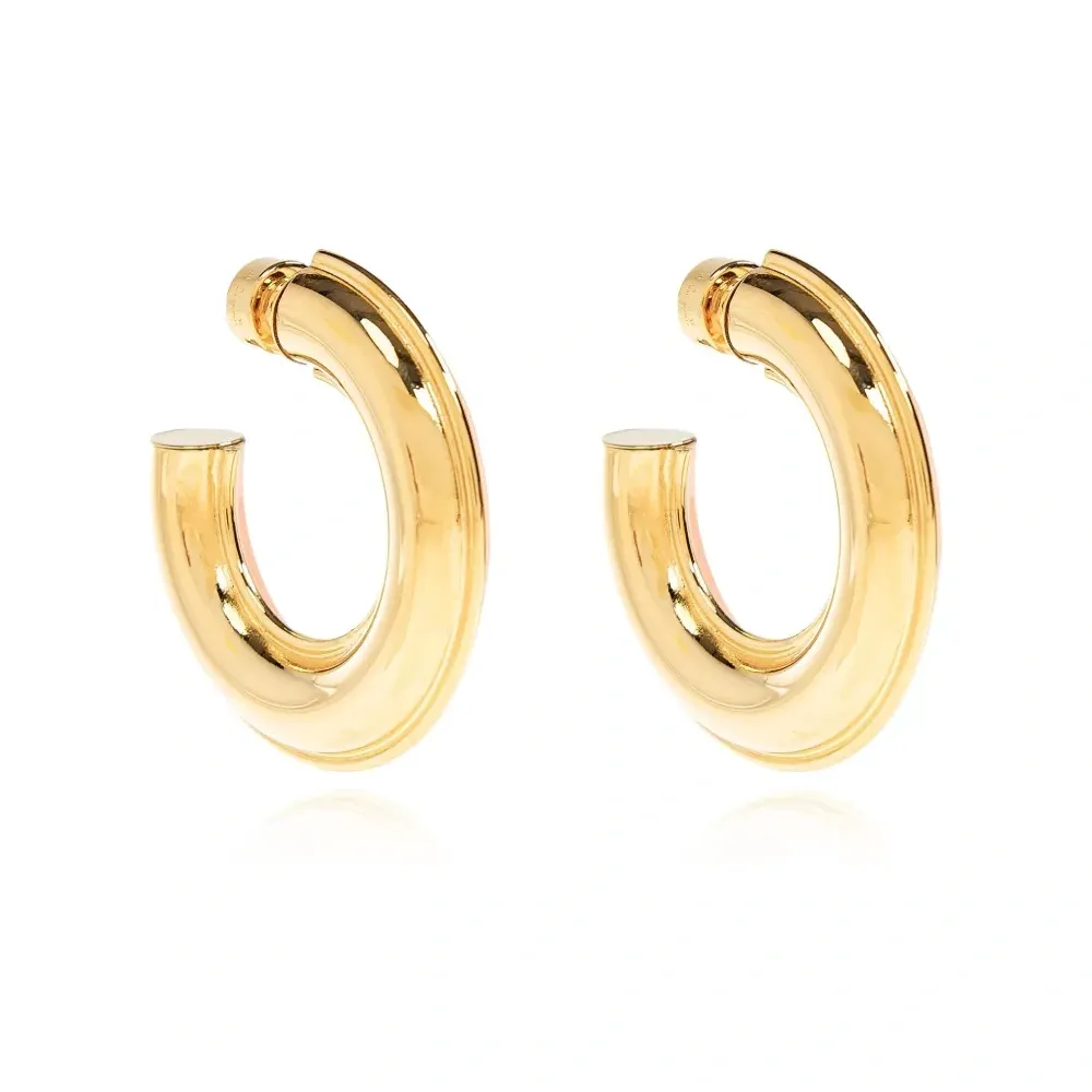 Серьги-кольца из латуни