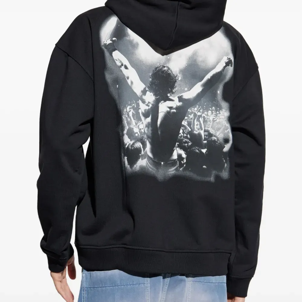 Толстовка с принтом и капюшоном