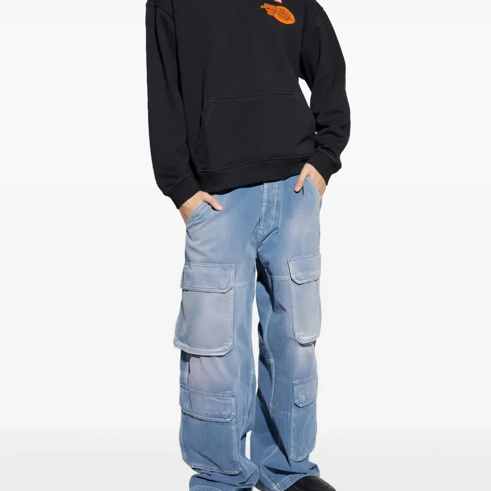 Толстовка с принтом и капюшоном