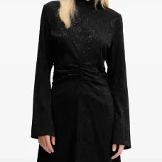 Мини-платье с эффектом сборки