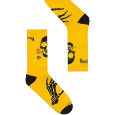 Носки с черепами и розами