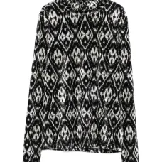 Водолазка с узором икат