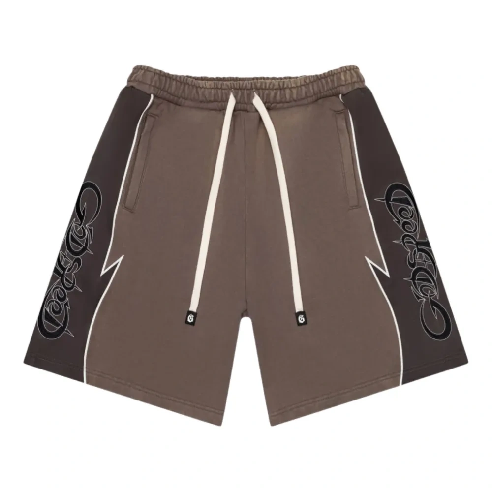 Шорты с графическим принтом на кулиске