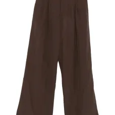 Плиссированные брюки широкого кроя