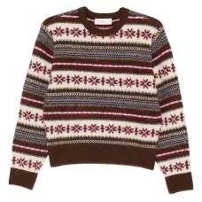 Свитер с круглым вырезом и узором "фэйр-Айл"