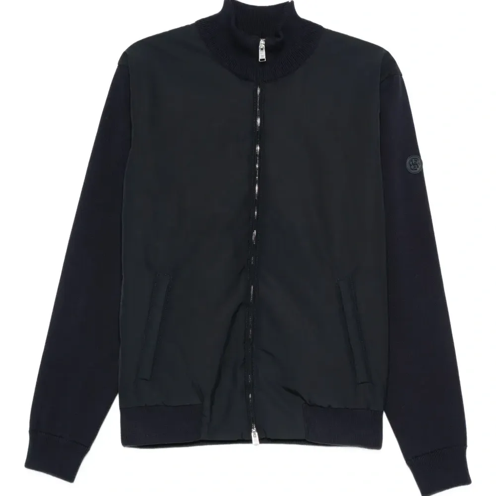 Хлопковый свитер на молнии спереди