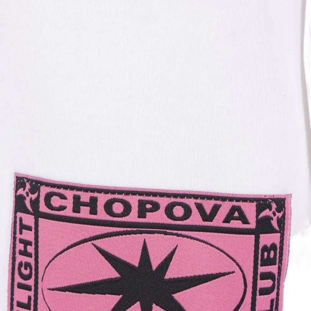 Футболка с длинными рукавами и принтом