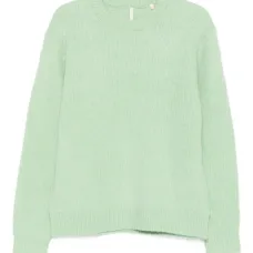 Вязаный свитер с круглым вырезом