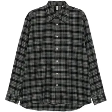 Рубашка в клетку с длинными рукавами