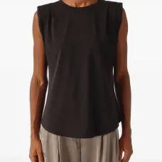 Топ с подплечниками