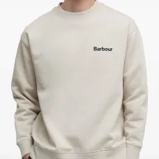 Свитшот с логотипом и круглым вырезом