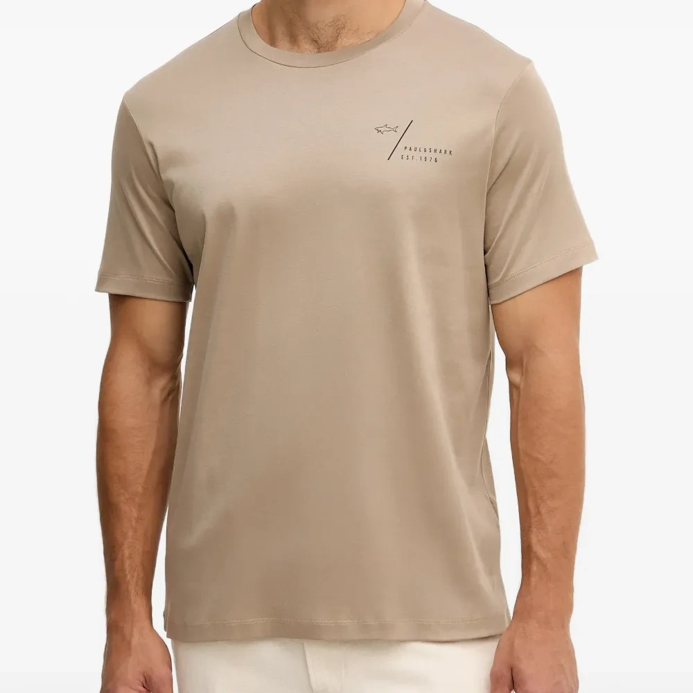 Футболка с короткими рукавами и принтом-логотипом