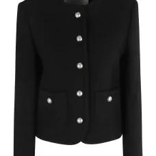 Твидовый жакет на пуговицах