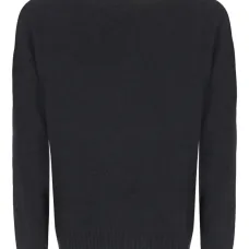 Свитер в рубчик с круглым вырезом