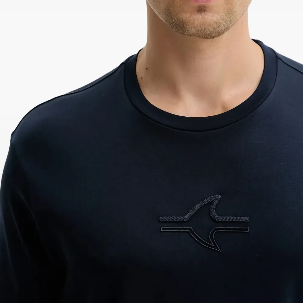 Футболка с круглым вырезом и логотипом