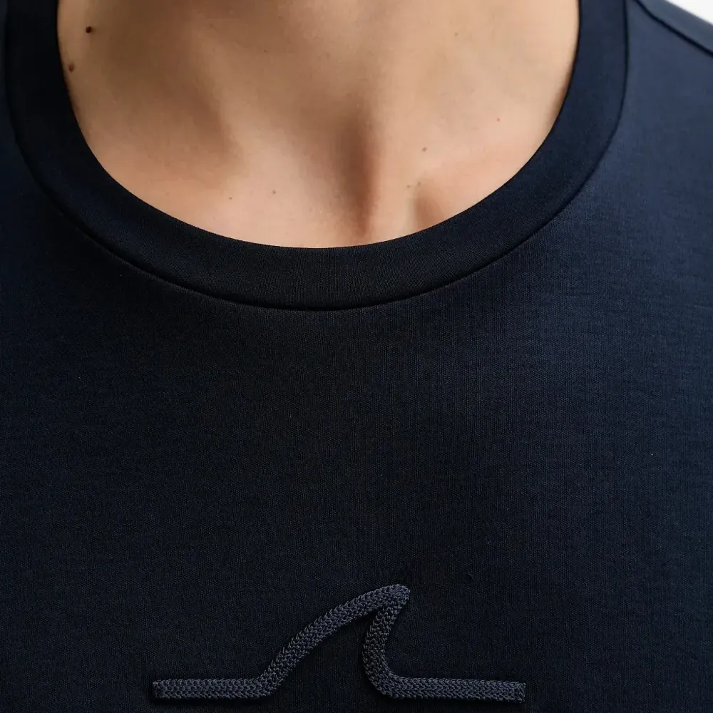 Футболка с круглым вырезом и логотипом