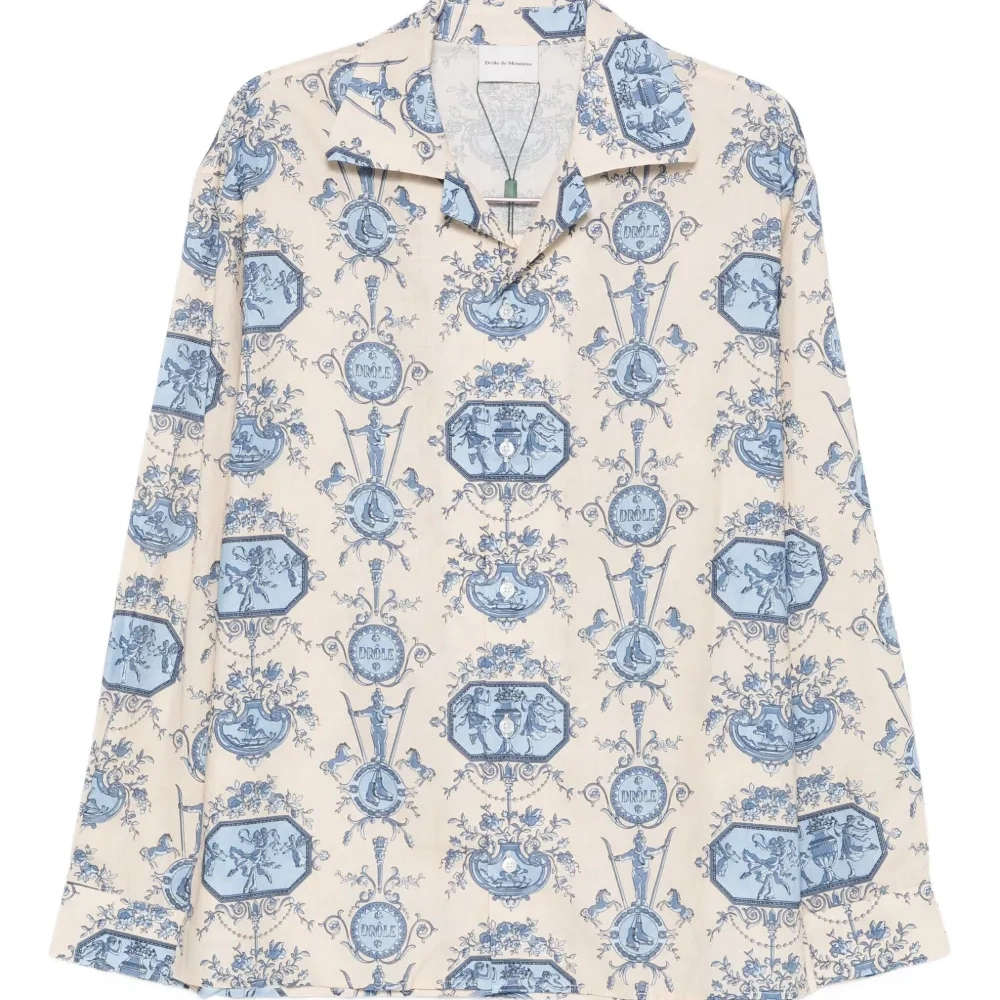 Рубашка с принтом "фигурист"