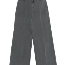 Джинсы с высокой талией и широкими штанинами