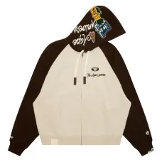 Толстовка на молнии с нашивками в стиле varsity