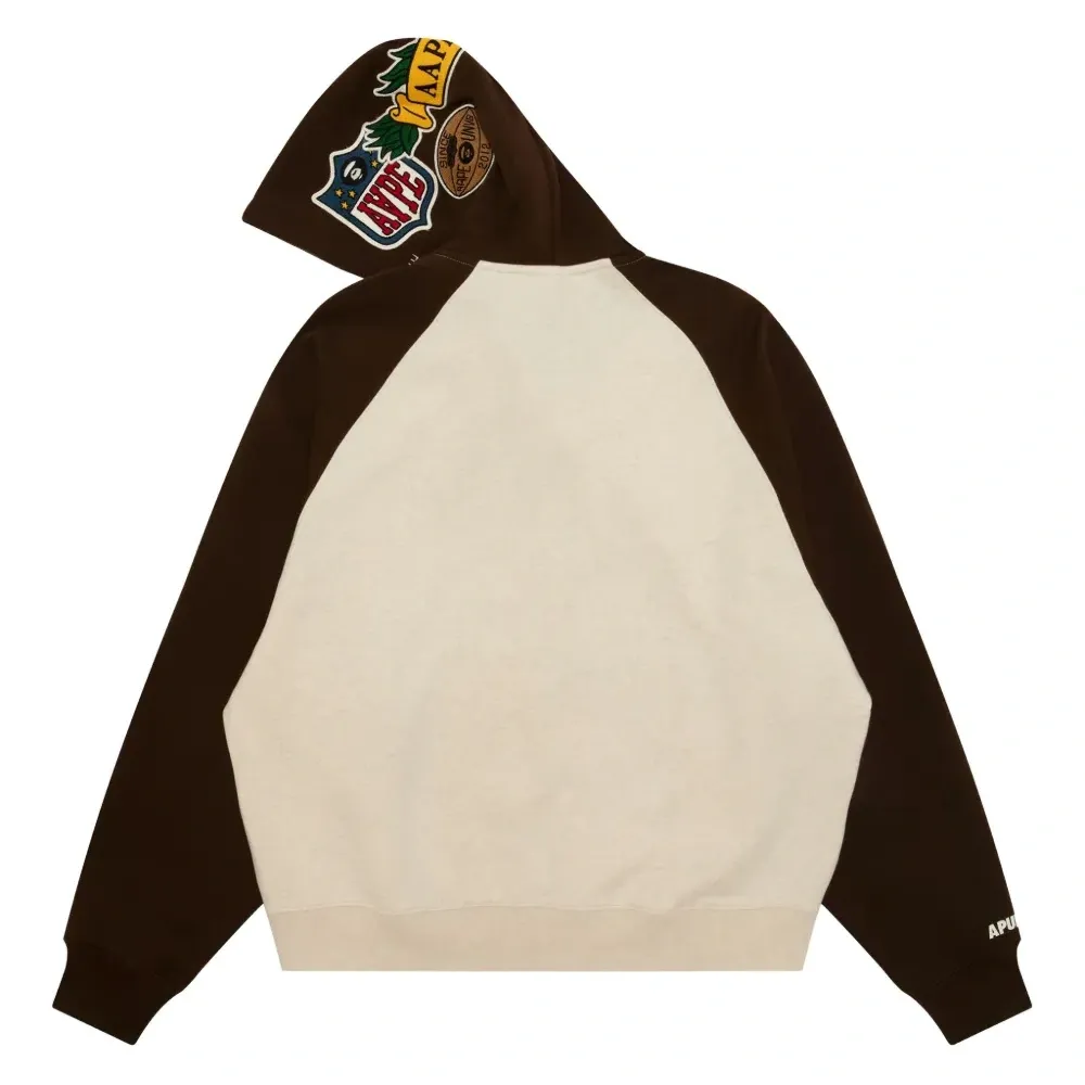 Толстовка на молнии с нашивками в стиле varsity