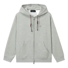 Толстовка на молнии с капюшоном на кулиске