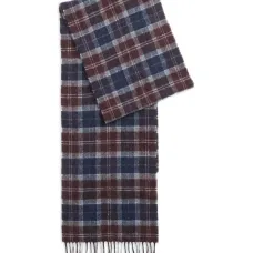 Шарф с тартановой бахромой Шарф с тартановой бахромой