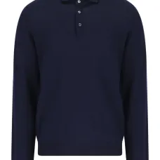 Шерстяное поло на пуговицах