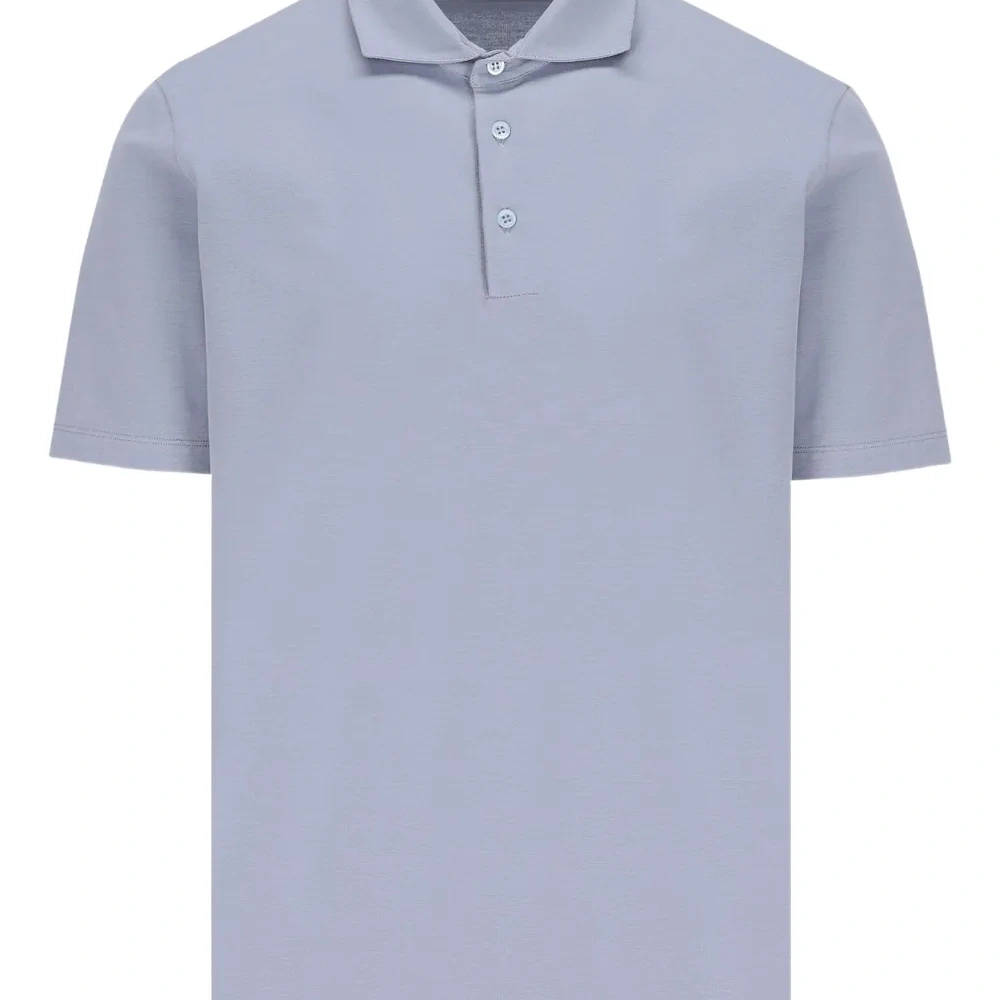 Поло на трех пуговицах