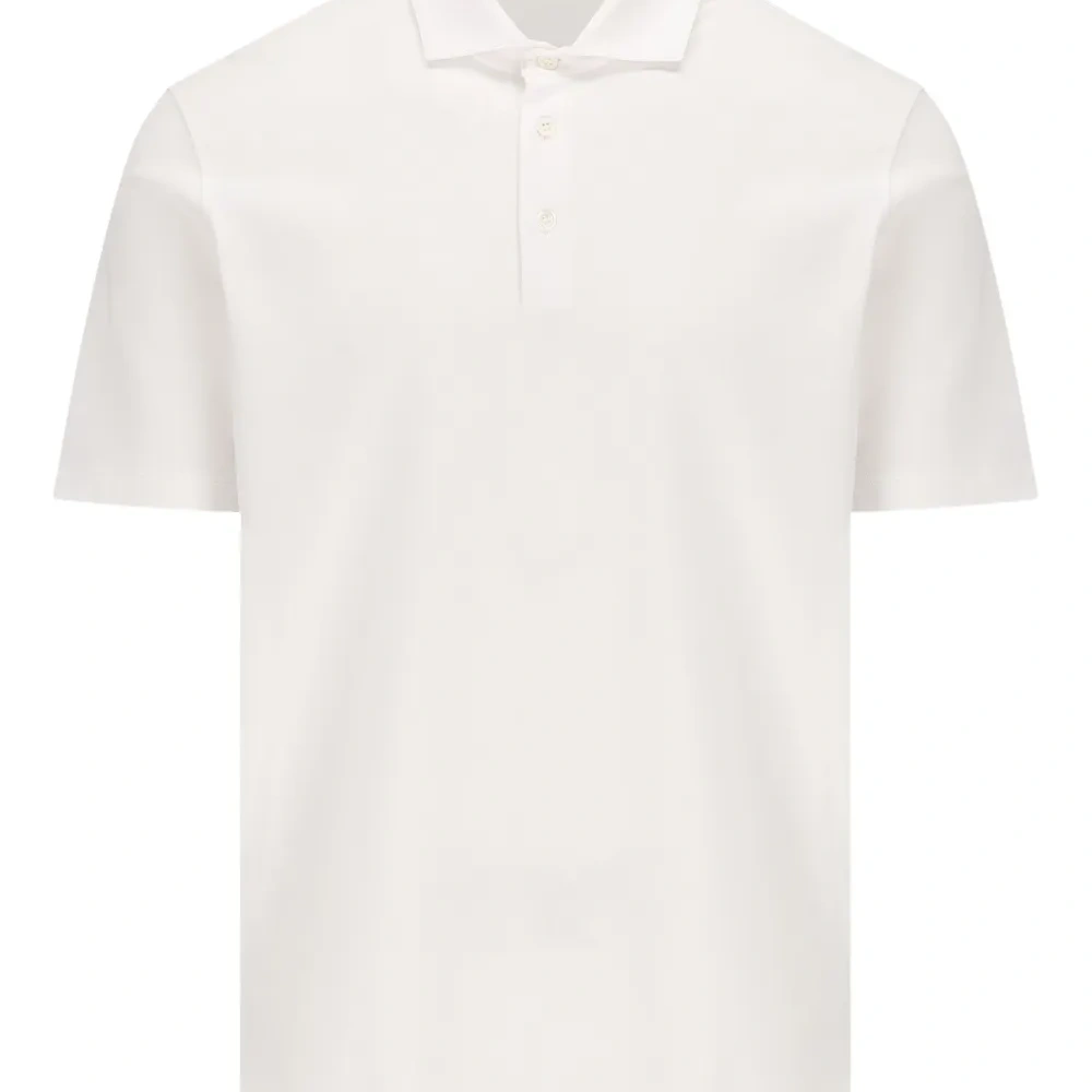 Поло на трех пуговицах