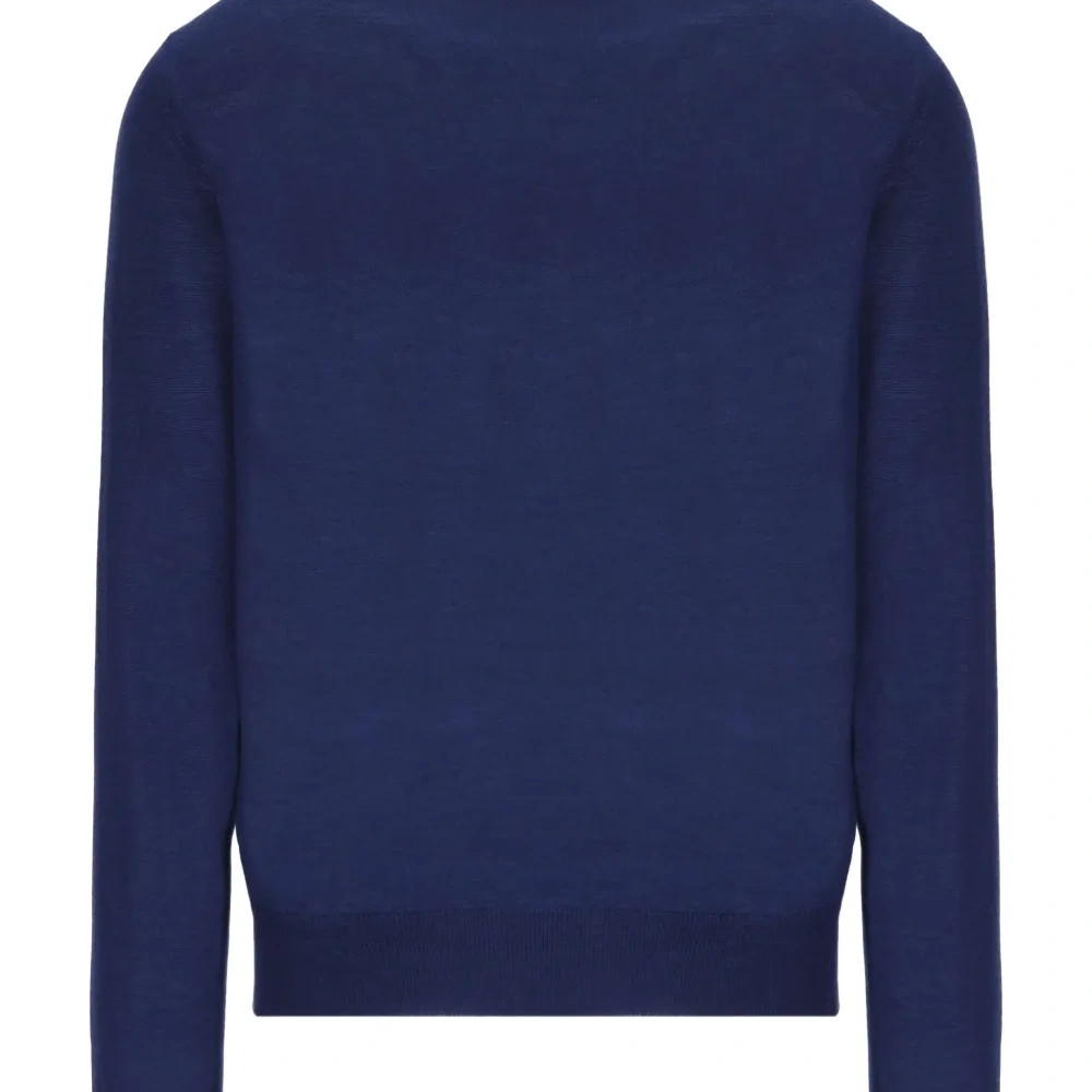 Шерстяной свитер с круглым вырезом