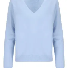 Кашемировый свитер с V-образным вырезом