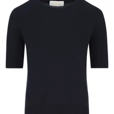 Топ из кашемира с ребристым подолом