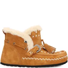 Ботинки из замши с кисточками