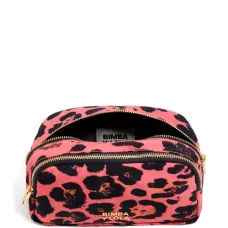 Косметичка с леопардовым принтом и двумя молниями Косметичка с леопардовым принтом и двумя молниями