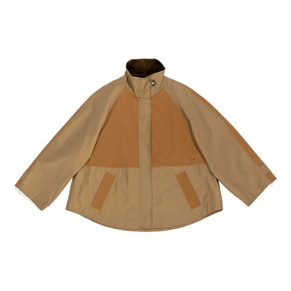 Куртка на молнии с вельветовым воротником