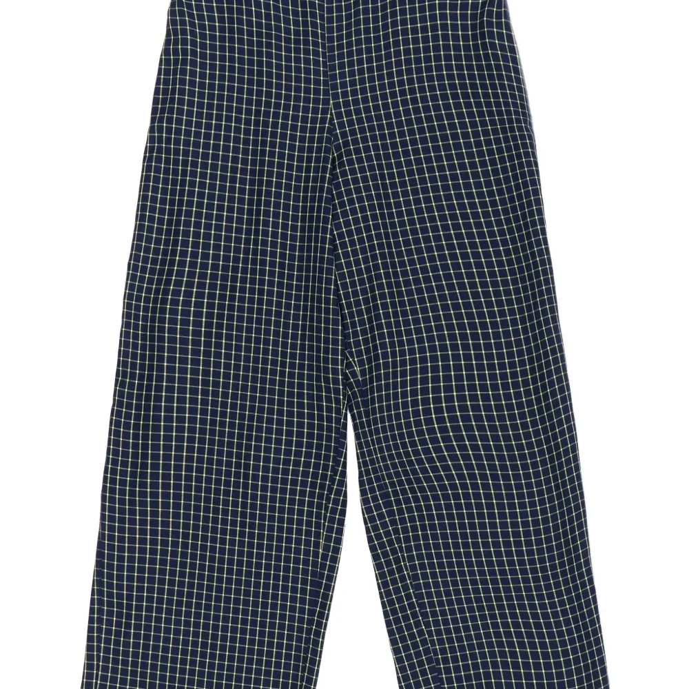 Прямые брюки в клетку "гингем"