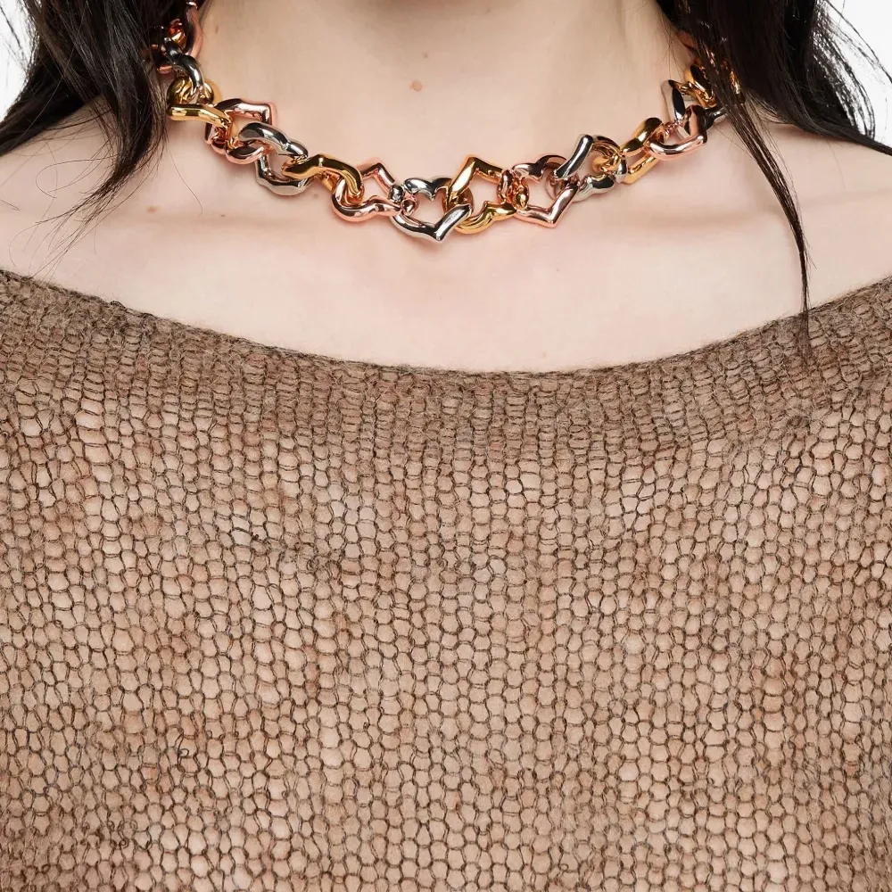 Цепочка с подвеской в форме сердца