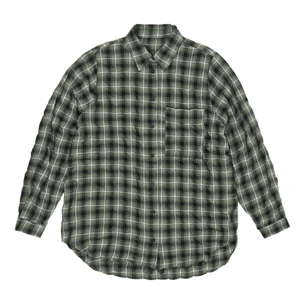 Рубашка в клетку с длинными рукавами