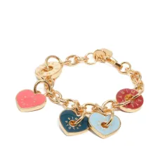 Браслет-цепочка с подвеской в форме сердца