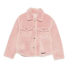 Куртка из искусственного меха с карманами с клапанами