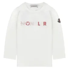 Футболка с длинными рукавами и принтом логотипа