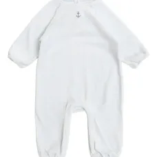 Велюровый ромпер с украшением в виде якоря