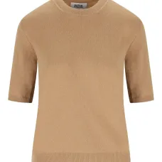 Кашемировый свитер с короткими рукавами