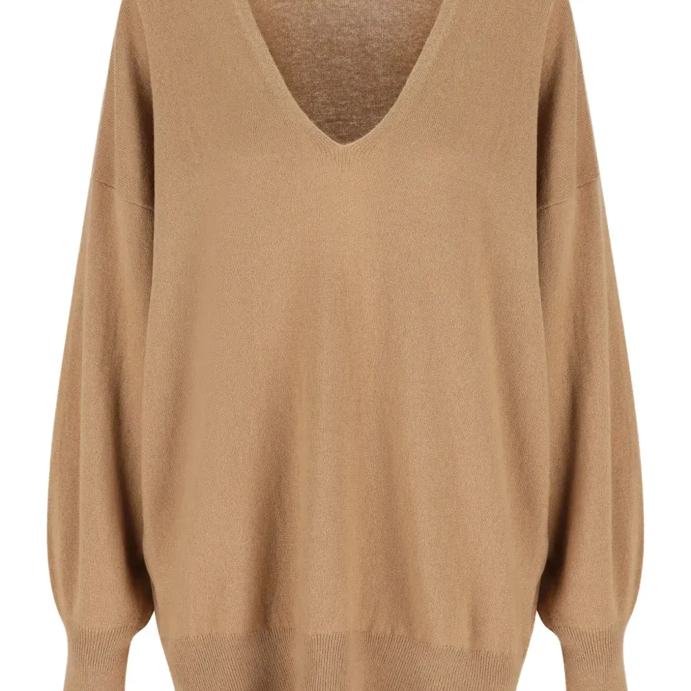 Кашемировый свитер с V-образным вырезом