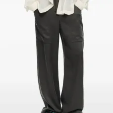 Брюки с карманами и кулиской